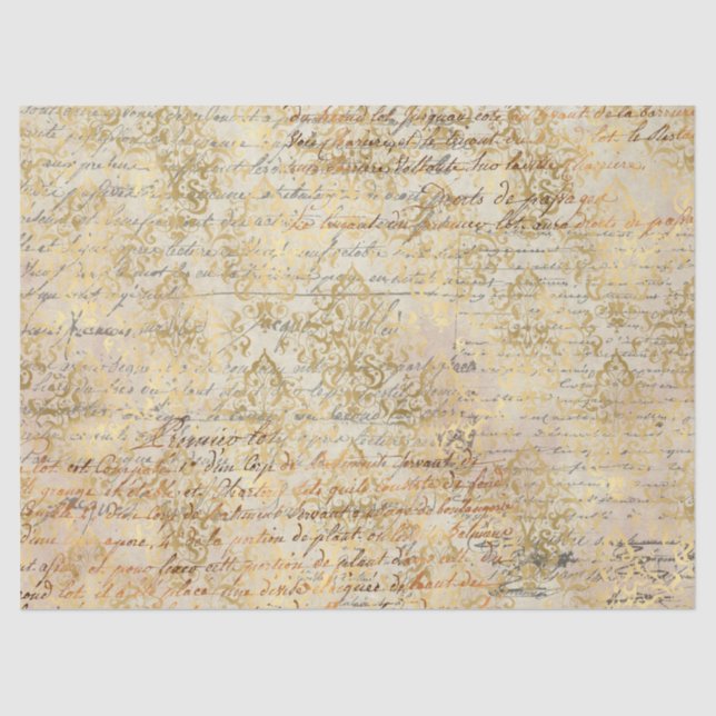 Ephemera Gold Paper Series Design 12 Seidenpapier (Vorderseite)