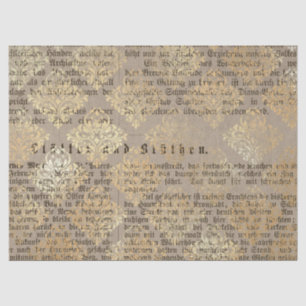 Ephemera Gold Paper Series Design 15 Seidenpapier