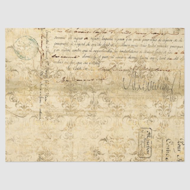 Ephemera Gold Paper Series Design 7 Seidenpapier (Vorderseite)