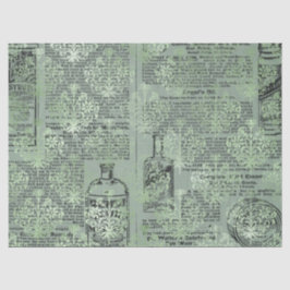 Ephemera Green Paper Series Design 4 Seidenpapier