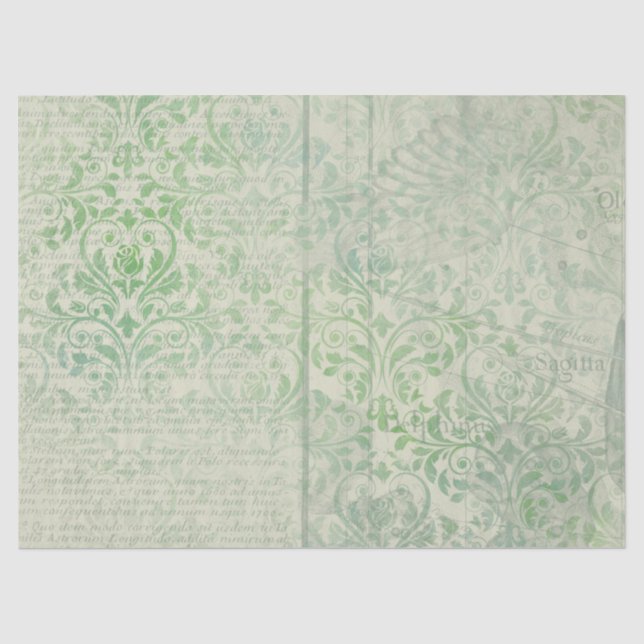 Ephemera Green Paper Series Design 7 Seidenpapier (Vorderseite)