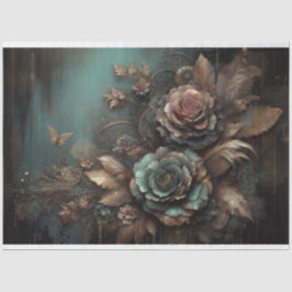 Ephemera Lace Butterfly, Rose, Blumendekoupage Seidenpapier