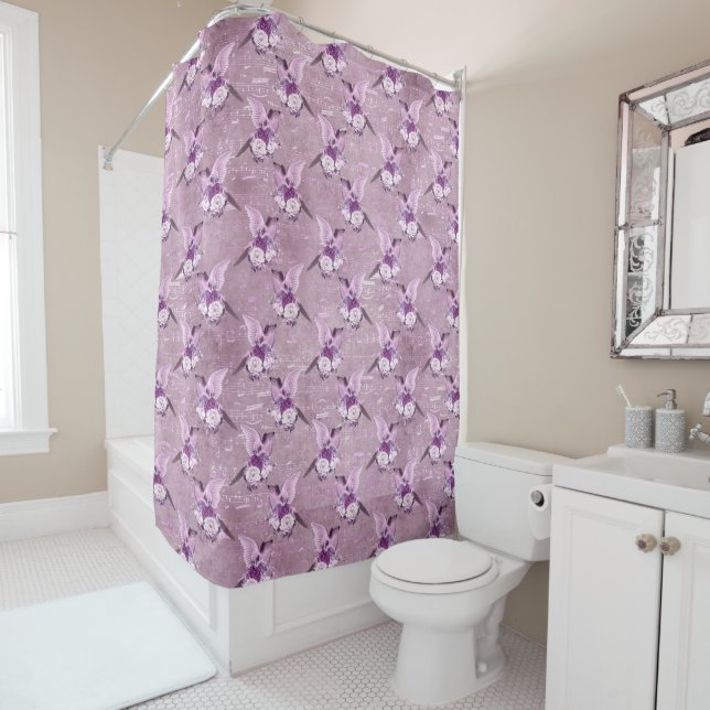 Ephemera Lavendel Paper Series Design 10 Duschvorhang (Beispiel)