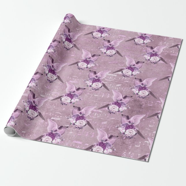 Ephemera Lavendel Paper Series Design 10 Geschenkpapier (Ungerollt)