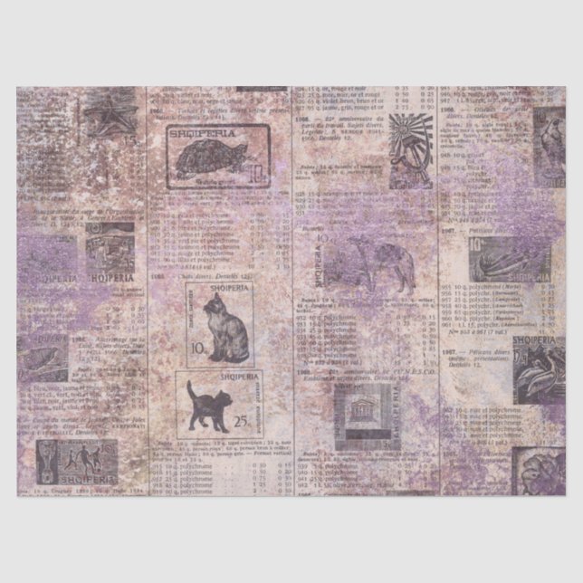 Ephemera Lavendel Papier Serie Design 15 (Vorderseite)