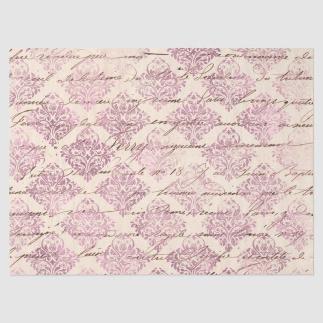 Ephemera Pink Paper Series Design 19 Seidenpapier (Vorderseite)