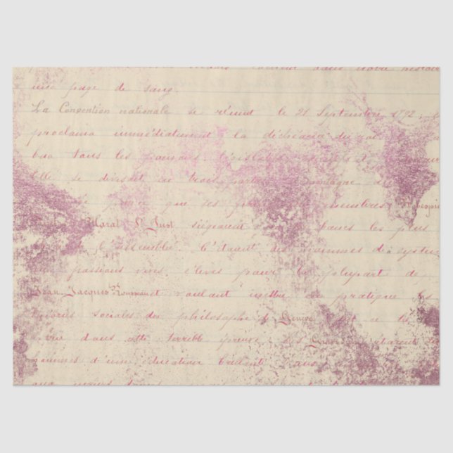 Ephemera Pink Paper Series Design 8 Seidenpapier (Vorderseite)