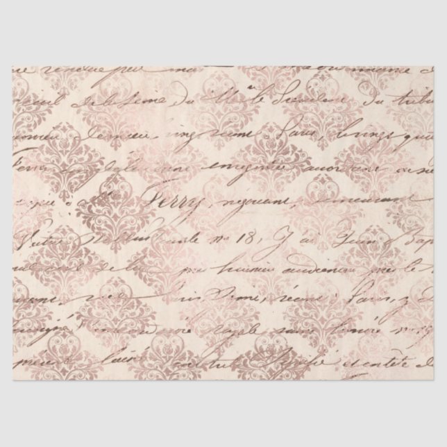 Ephemera Rose Gold Paper Series Design 12 Seidenpapier (Vorderseite)