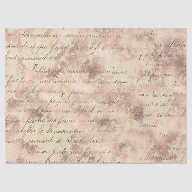 Ephemera Rose Gold Paper Series Design 19 Seidenpapier (Vorderseite)