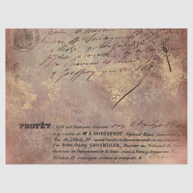 Ephemera Rose Gold Paper Series Design 20 Seidenpapier (Vorderseite)