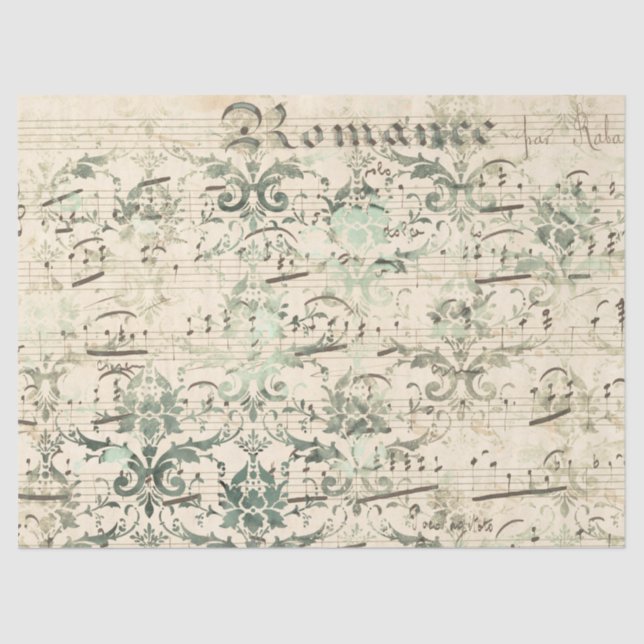 Ephemera Sepia Paper Series Design 12 Seidenpapier (Vorderseite)