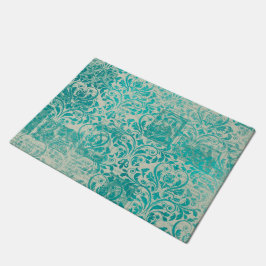 Ephemera Türkis Papier Serie Design 19 Fußmatte