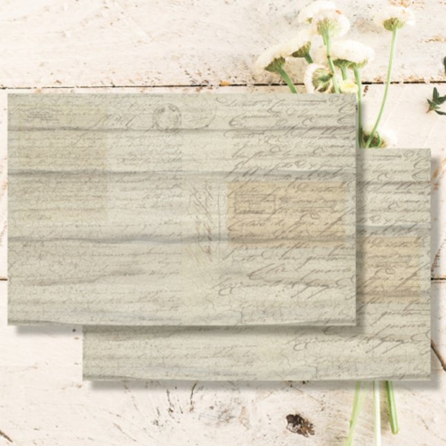 Ephemera Vintag Hof mit Hölzerhof Seidenpapier (Von Creator hochgeladen)