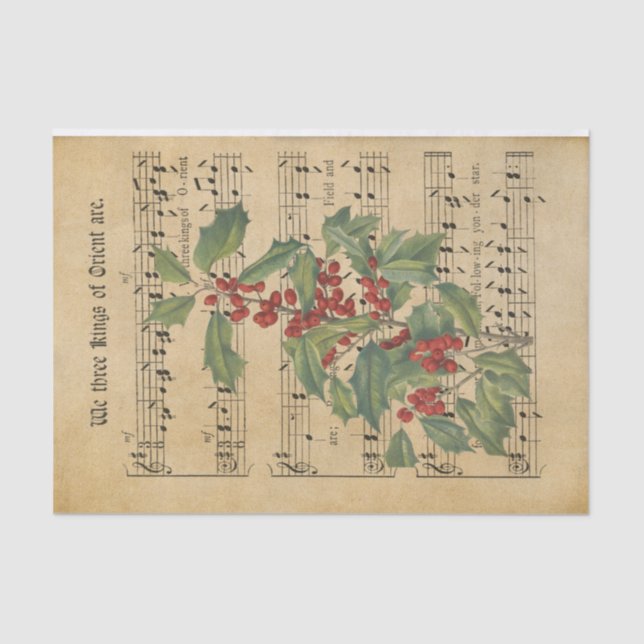 Ephemera We Three Kings of Orient sind enttäuschen Seidenpapier (Vorderseite)