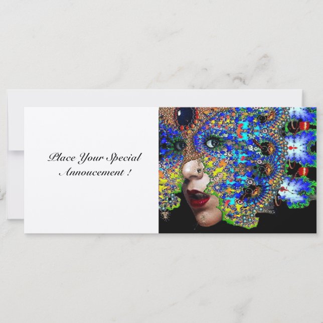 EPHEMERAL 16 masquerade kugel silber Einladung (Vorderseite)