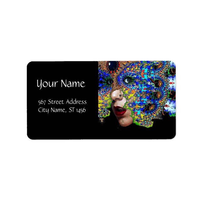 EPHEMERAL / BLUE BLACK ADRESSAUFKLEBER (Vorne)