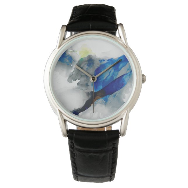 Ephemeral - Blue & Gray Armbanduhr (Vorderseite)