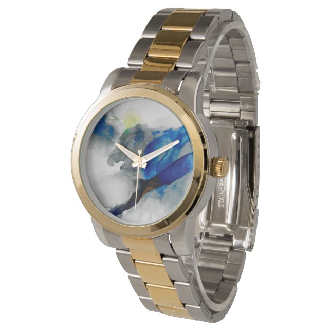 Ephemeral - Blue & Gray Armbanduhr (Schrägansicht)