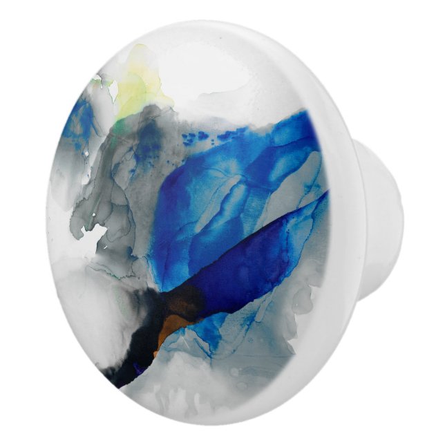 Ephemeral - Blue & Gray Keramikknauf (Rechts)