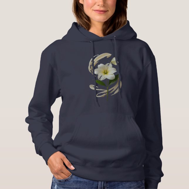 Ephemeral Grace Bloom and Drift Delicate Balance N Hoodie (Vorderseite)