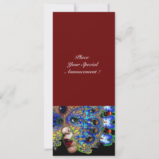 EPHEMERAL Mardi Gras Masquerade Ball, Blaumaske Ankündigung (Vorderseite)