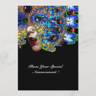 EPHEMERAL Mardi Gras Masquerade Ball, Blaumaske Ankündigung