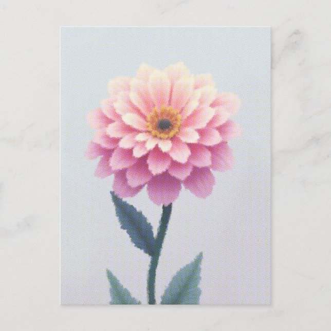 Ephemeral Petal Sketch Postkarte (Vorderseite)