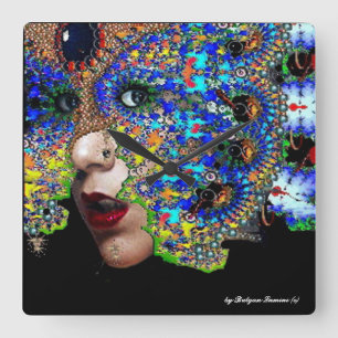 EPHEMERAL QUADRATISCHE WANDUHR