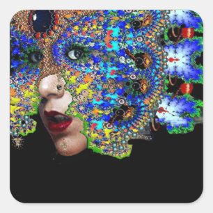 EPHEMERAL QUADRATISCHER AUFKLEBER