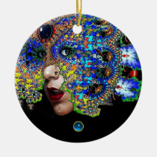 EPHEMERAL , Red Ruby , Blue Sapphire Keramikornament