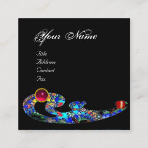 EPHEMERAL RUBY / Beauty ,Salon, Wellness-Center, M Quadratische Visitenkarte