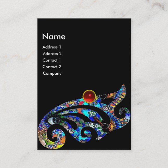 EPHEMERAL RUBY / Beauty ,Salon, Wellness-Center, M Visitenkarte (Vorderseite)