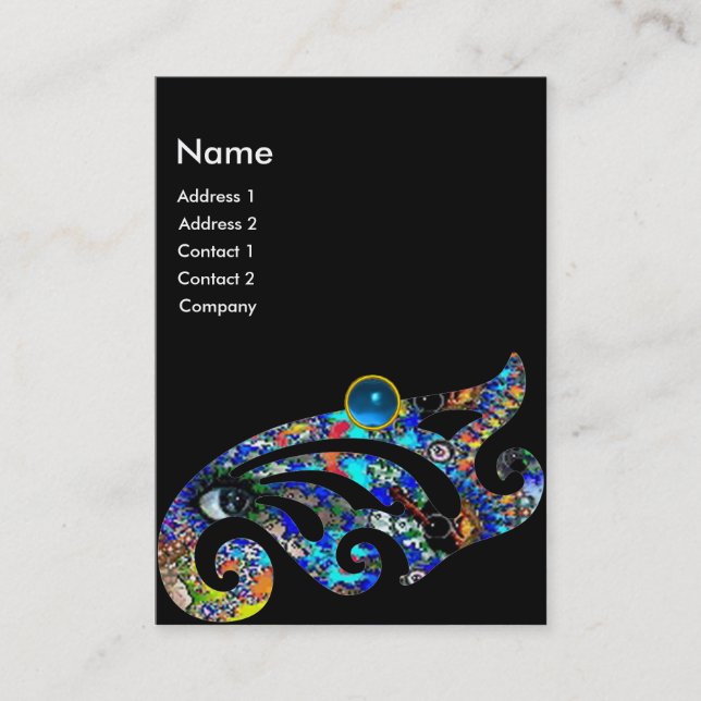 EPHEMERAL SAPPHIRE Schönheit ,Salon,Wellness-Cente Visitenkarte (Vorderseite)