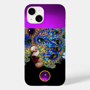 EPHEMERAL, SCHÖNHEIT MIT MASK Lila Amethyst Gem Case-Mate iPhone 14 Hülle