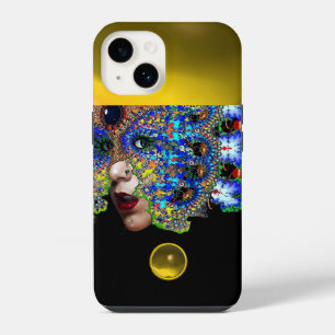 EPHEMERALE SCHÖNHEIT MIT MASKEN Gelber Topas-Edels iPhone 14 Hülle
