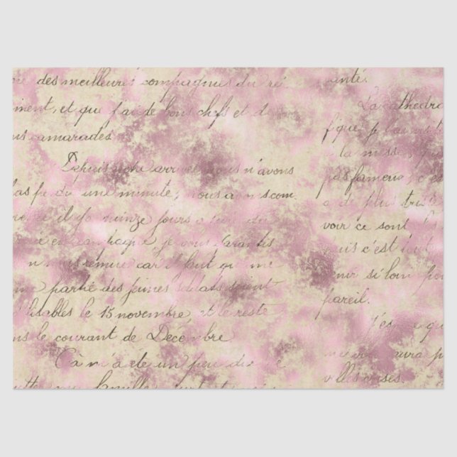 Ephemere Pink Paper Series Design 5 Seidenpapier (Vorderseite)