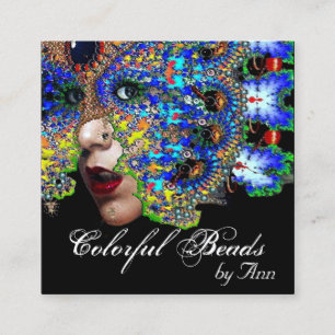 EPHEMERE Schönheit, Mode, Kosmetik, Maskenbildner Quadratische Visitenkarte