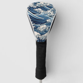 Ephemische Wappen: Hokusai Waves remaged Golf Headcover