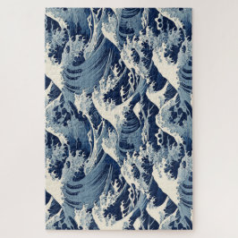 Ephemische Wappen: Hokusai Waves remaged Puzzle