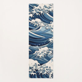 Ephemische Wappen: Hokusai Waves remaged Yogamatte