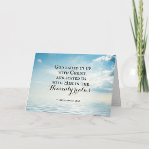 Epheser 2:6 Gott erzogen uns mit Christus, Bibel Karte