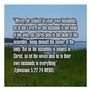 Epheser 5:22-24 WEBU Poster