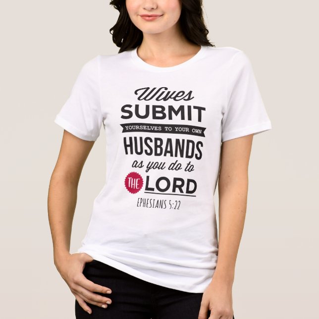 Epheser 5:22 Tri-Blend shirt (Vorderseite)