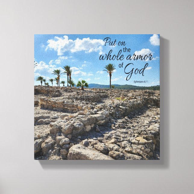 Epheser 6:11 Leinwanddruck (Vorderseite)