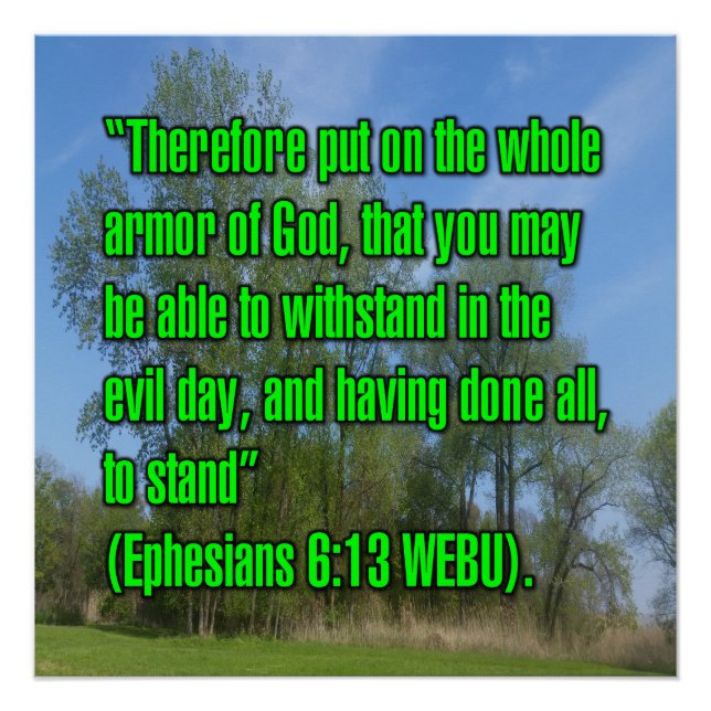 Epheser 6:13 WEBU Poster (Vorderseite)
