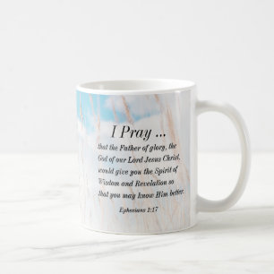 Ephesianer 1:17 Bibelgebet für die Weisheitsoffenb Kaffeetasse