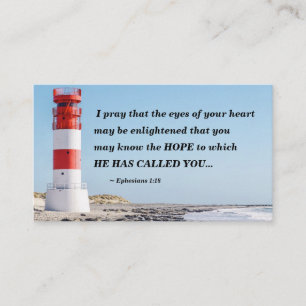 Ephesianer 1:18 Ich bete, ihr könnt die Hoffnung k Visitenkarte