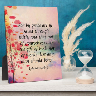 Ephesianer 2:8-9 fotoplatte