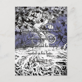Ephesianer 3:17 postkarte