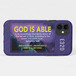 Ephesianer 3:20 | GOTT IST Christlich Lila Case-Mate iPhone Hülle